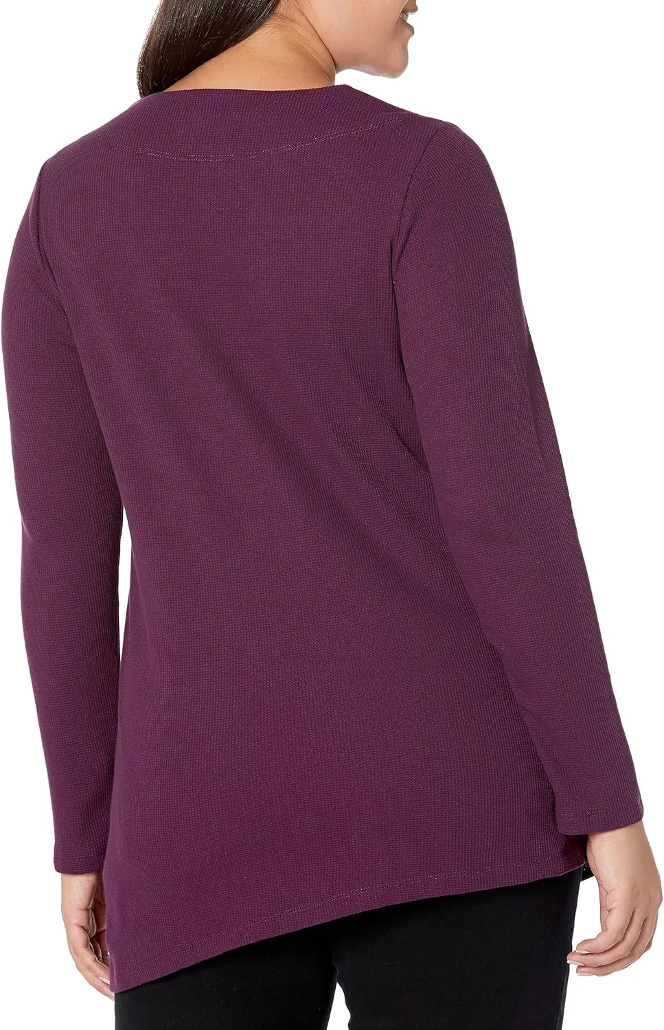 Andrew Marc Women's Long Sleeve Thermal Asymmetric Tunic (Regular & Plus Sizes)