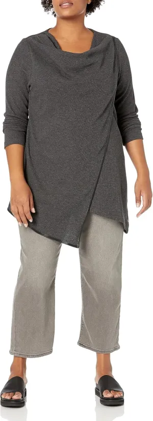 Andrew Marc Women's Long Sleeve Thermal Asymmetric Tunic (Regular & Plus Sizes)