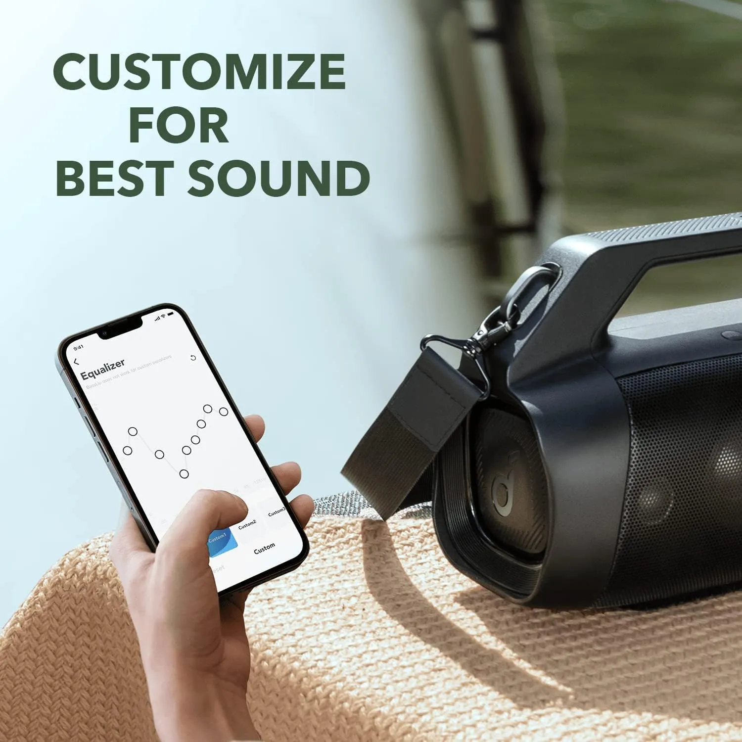 Anker Soundcore Motion Boom Plus Speaker (80W) - IP67 Portable Speaker, 80W Stereo Sound, Custom EQ & BassUp, USB-C, Bluetooth, Built-in Power Bank, Waterproof Bluetooth Speaker, outdoor speaker