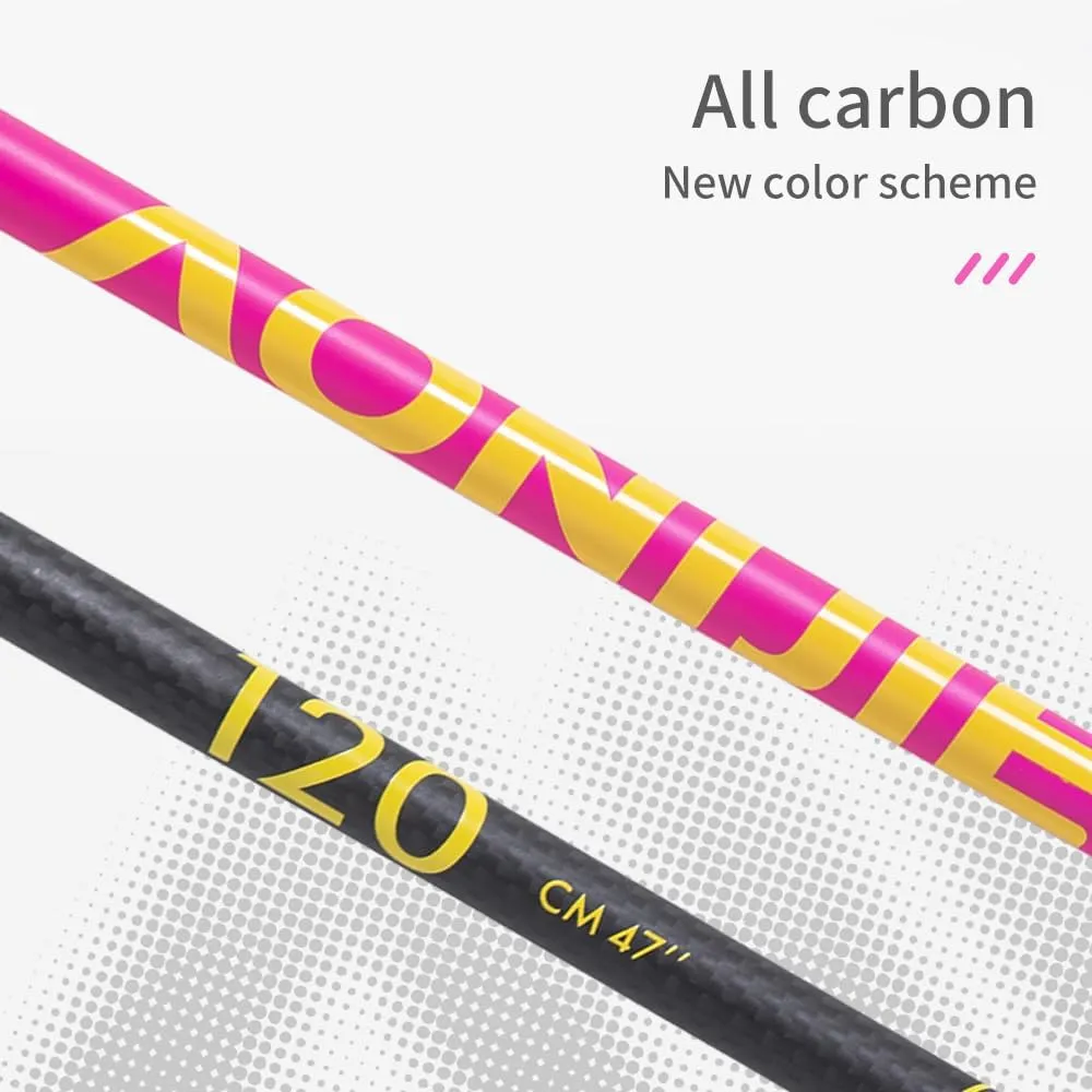 AONIJIE 2 Pcs Carbon Fiber Trekking Poles Lightweight and Collapsible, Quick Locking, Walking Sticks for Hiking, Backpacking Gear