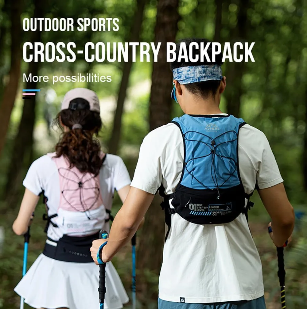 AONIJIE Running Hydration Vest Backpack 5L Marathon Race Cycling Hiking Climbing Trail Running Essentials for Women Men
