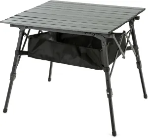 ARROWHEAD OUTDOOR 39" Aluminum Folding Camp Roll Up Table w/Adjuatble Height, Undertable Mesh Storage, Carry Bag