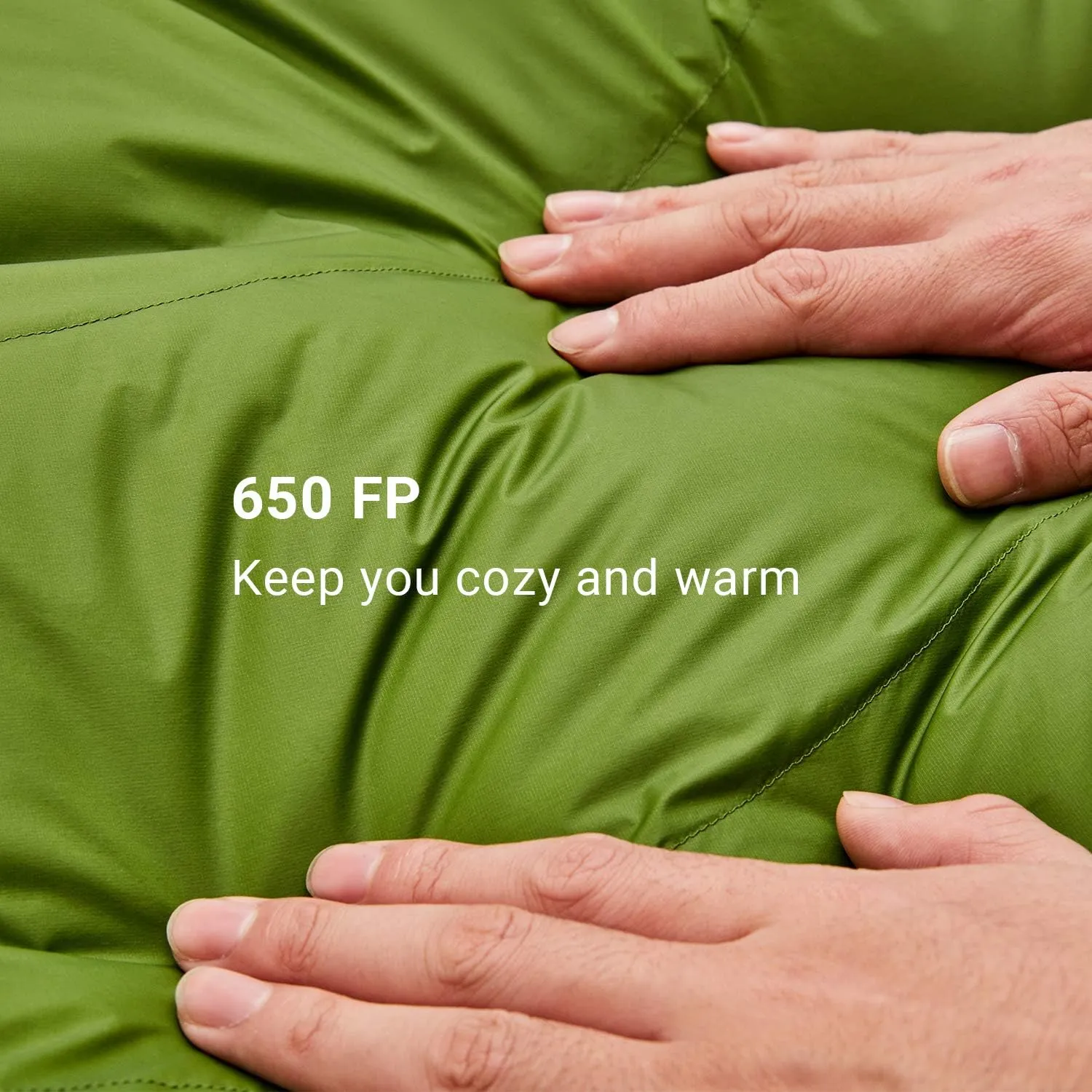 ATEPA Down Sleeping Bag for Adults, 650FP Ultralight 3 Season Compact Packable Sleeping Bag with Compression Sack for Camping Backpacking Hiking