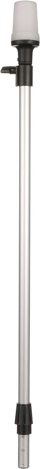 attwood 5610-48-7 Telescoping Pole Light, All-Around Light, Height-Adjustable 26-42 inches, 2 Mile 360-Degree Visibility, One Size