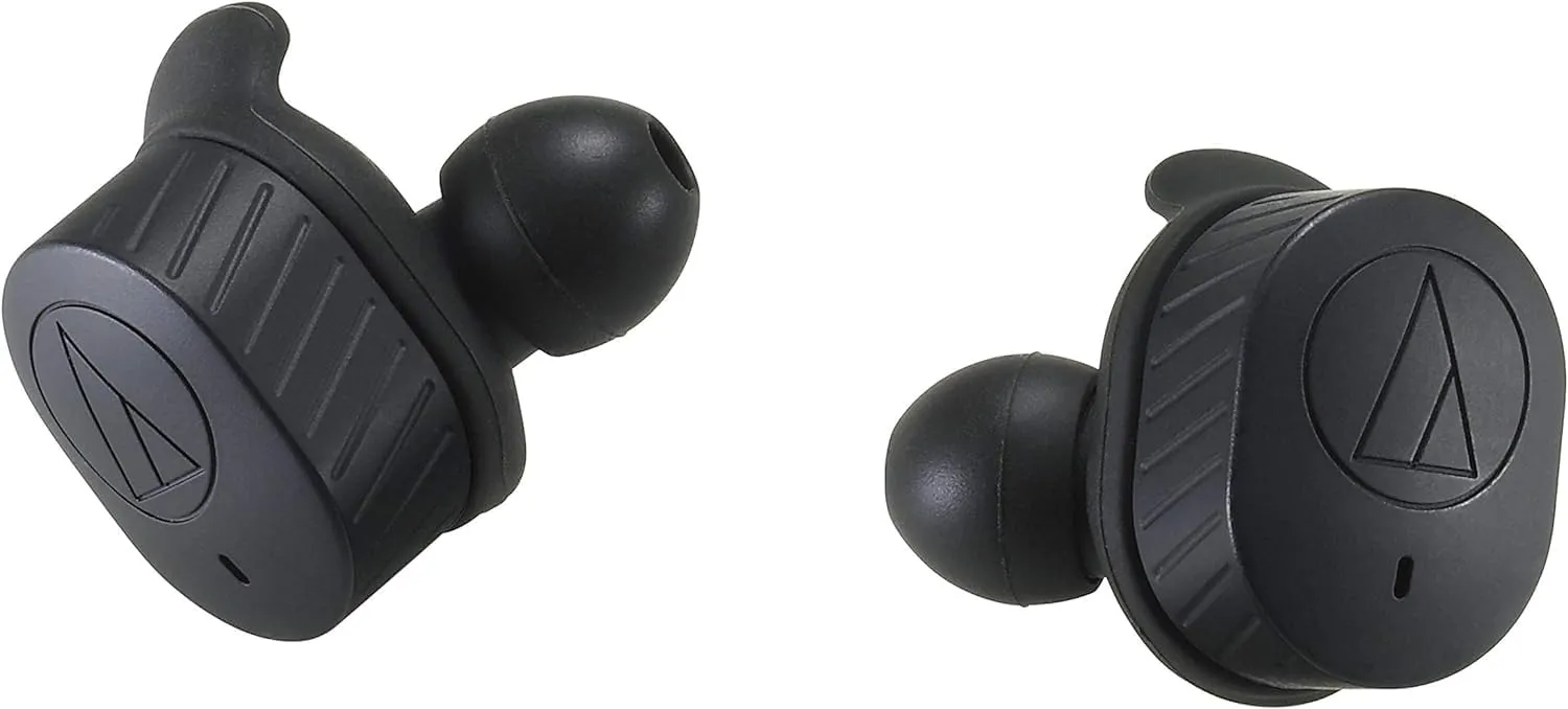 Audio-Technica ATH-SPORT7TWBK SonicSport Wireless in-Ear Headphones, Black