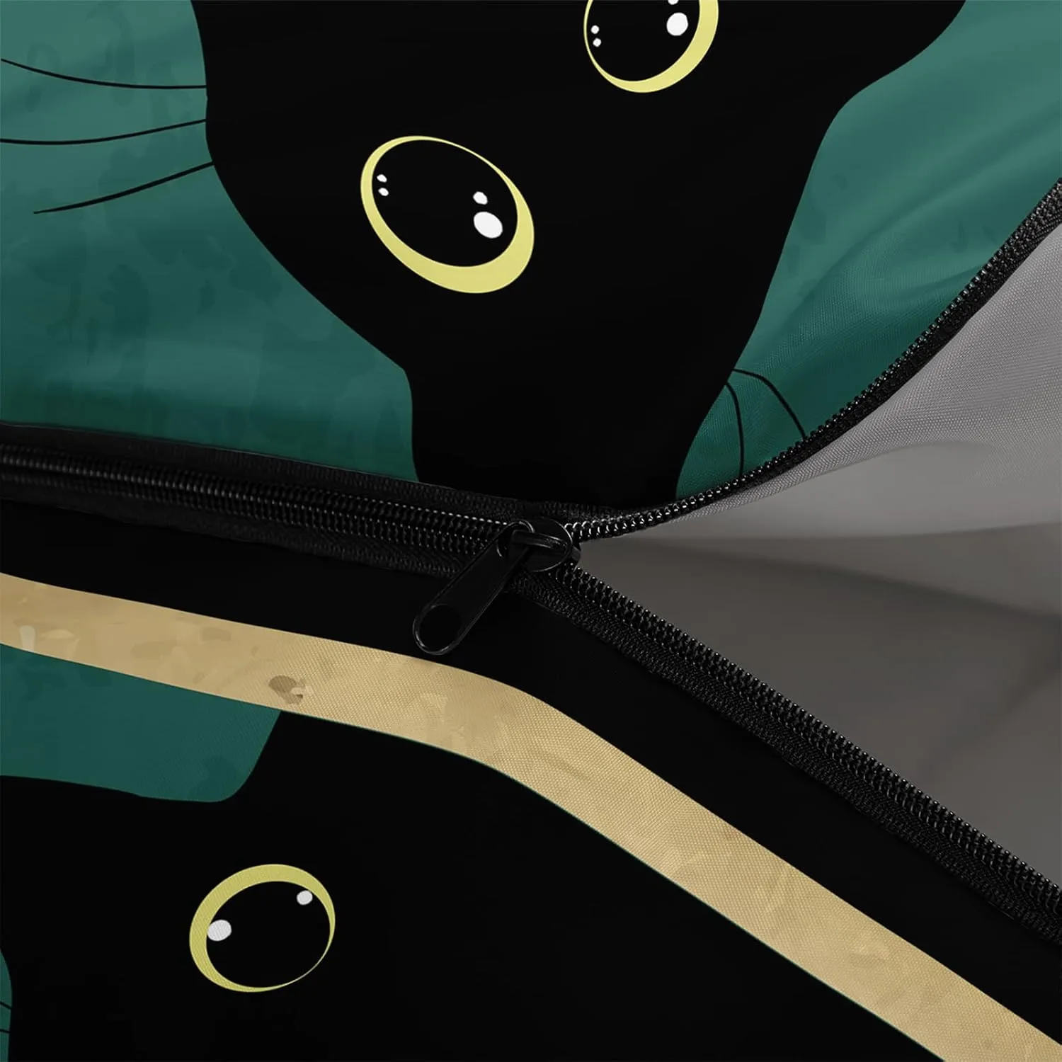 Axolotl Black Cats Sleeping Bag for Kids Adults–Lightweight Warm Cold Weather Sleeping Bags,Waterproof Portable Sleeping Bag for Camping,3 Season Cold Weather Sleeping Bag,Sleeping Bag for Hiking