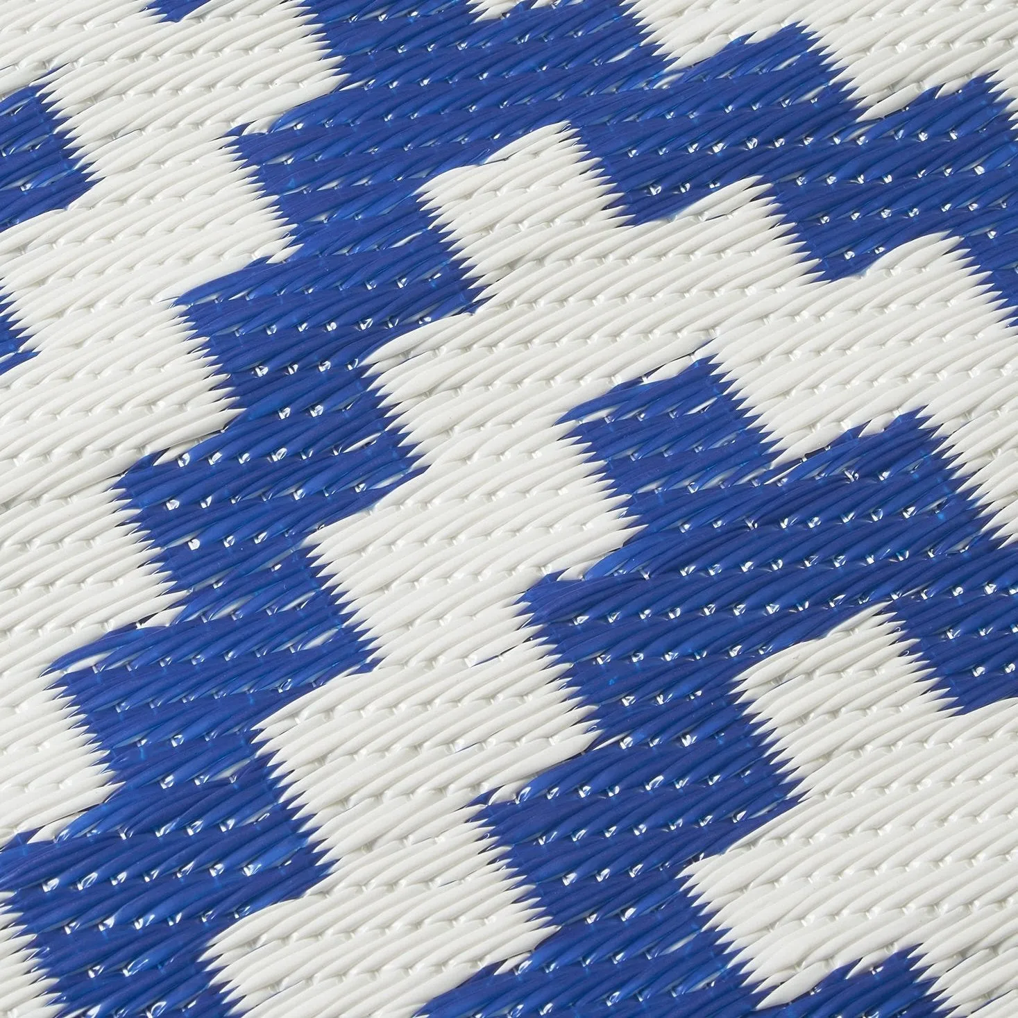 Aztec - Blue & White (9' x 12') Foldable Rug