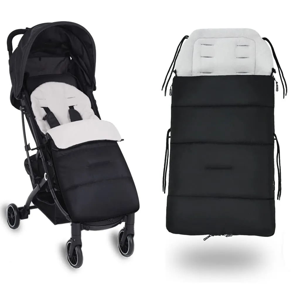 Baby Bunting Bag Stroller Footmuff - Warm Bunting Bag Baby Stroller - Winter Baby Bunting Bag Stroller - Universal Stroller Bunting Bag Infant - Outdoor Stroller Sleeping Bag Toddler (Grey)