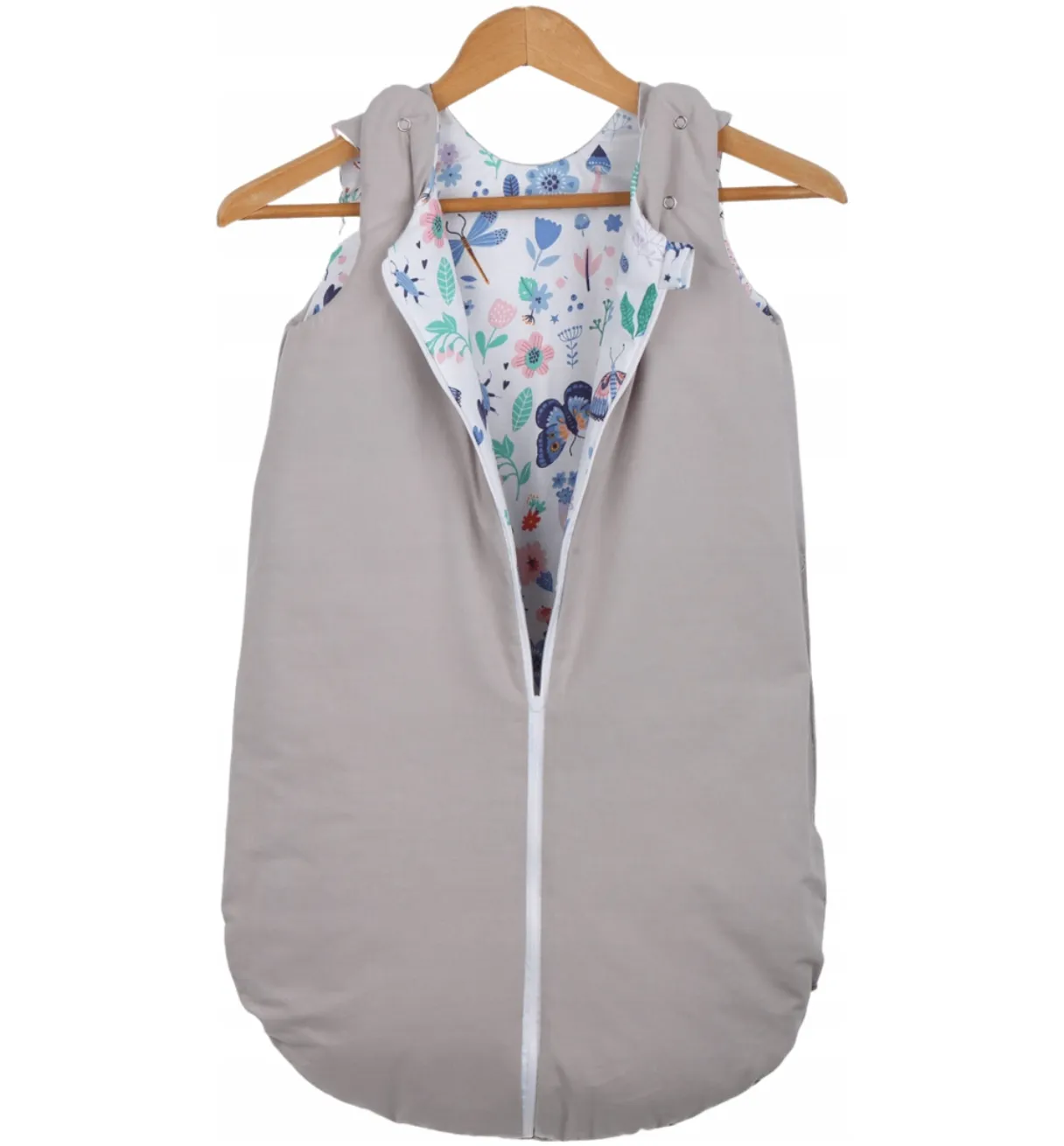 Baby Cotton Sleeping Bag Double Sided Sleepsack Quilted 1.0 Tog On the Meadow