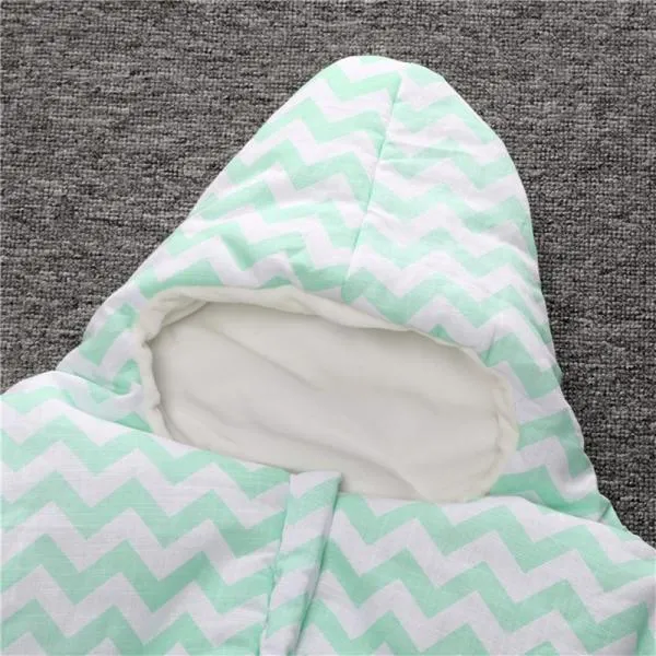 Baby Unisex Starfish Shaped Cotton Sleeping Bag Newborn Baby Outside Sleeping Bag Green