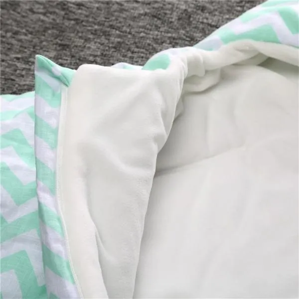 Baby Unisex Starfish Shaped Cotton Sleeping Bag Newborn Baby Outside Sleeping Bag Green