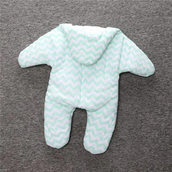 Baby Unisex Starfish Shaped Cotton Sleeping Bag Newborn Baby Outside Sleeping Bag Green