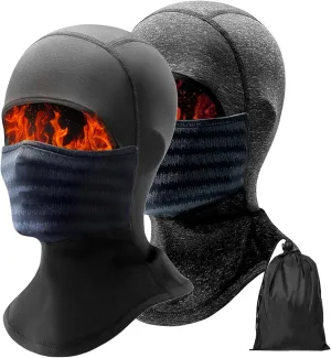 Balaclava Face Mask Men Women Thermal Ski Head Cover & Drawstring Pouch Breathable for Athletic Motorcycle