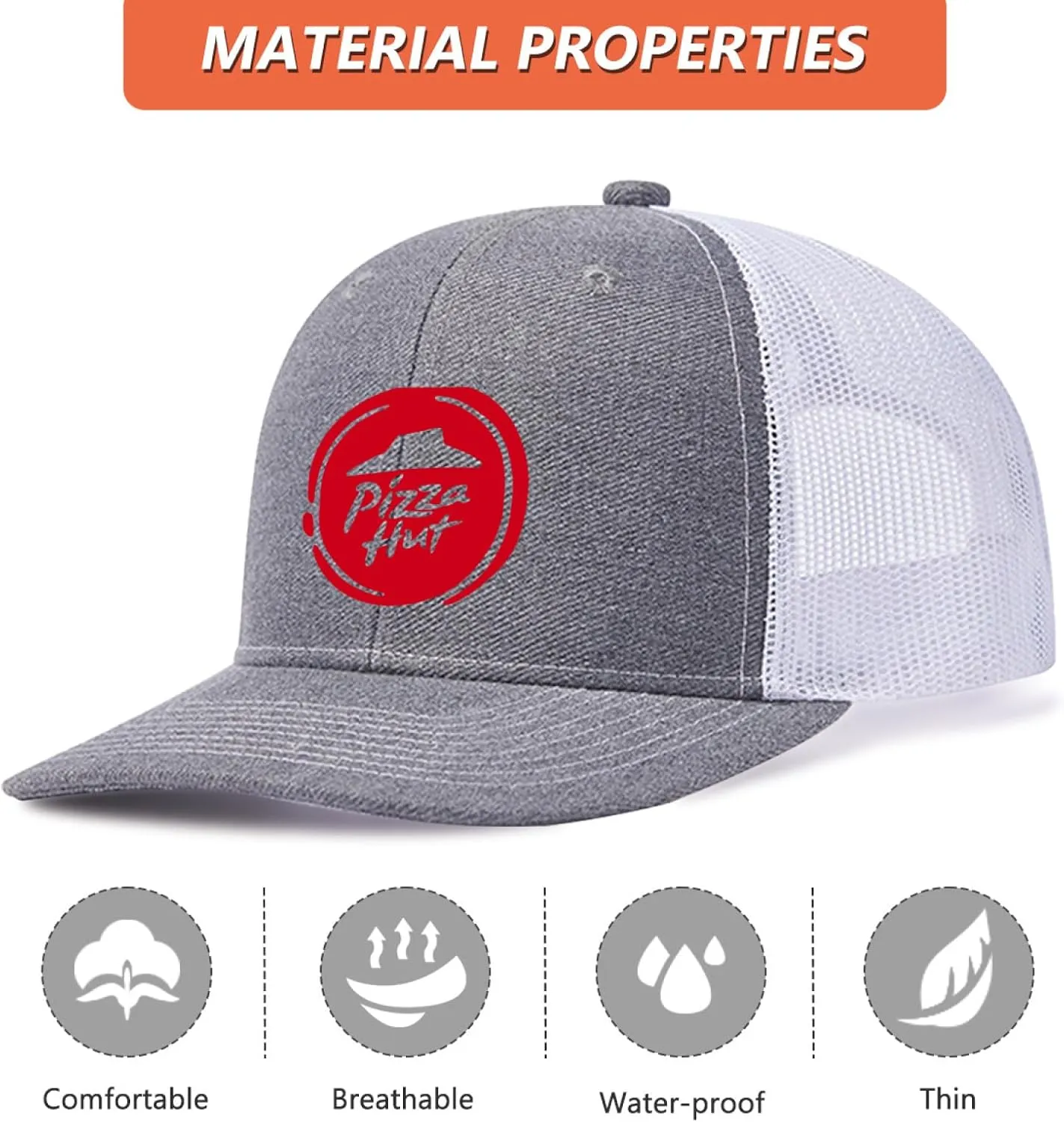 Baseball Mesh Cap Golf Dad Hat Blank Solid Color Outdoor Sun Cap for Men Women - Classic Adjustable Plain Trucker Hats