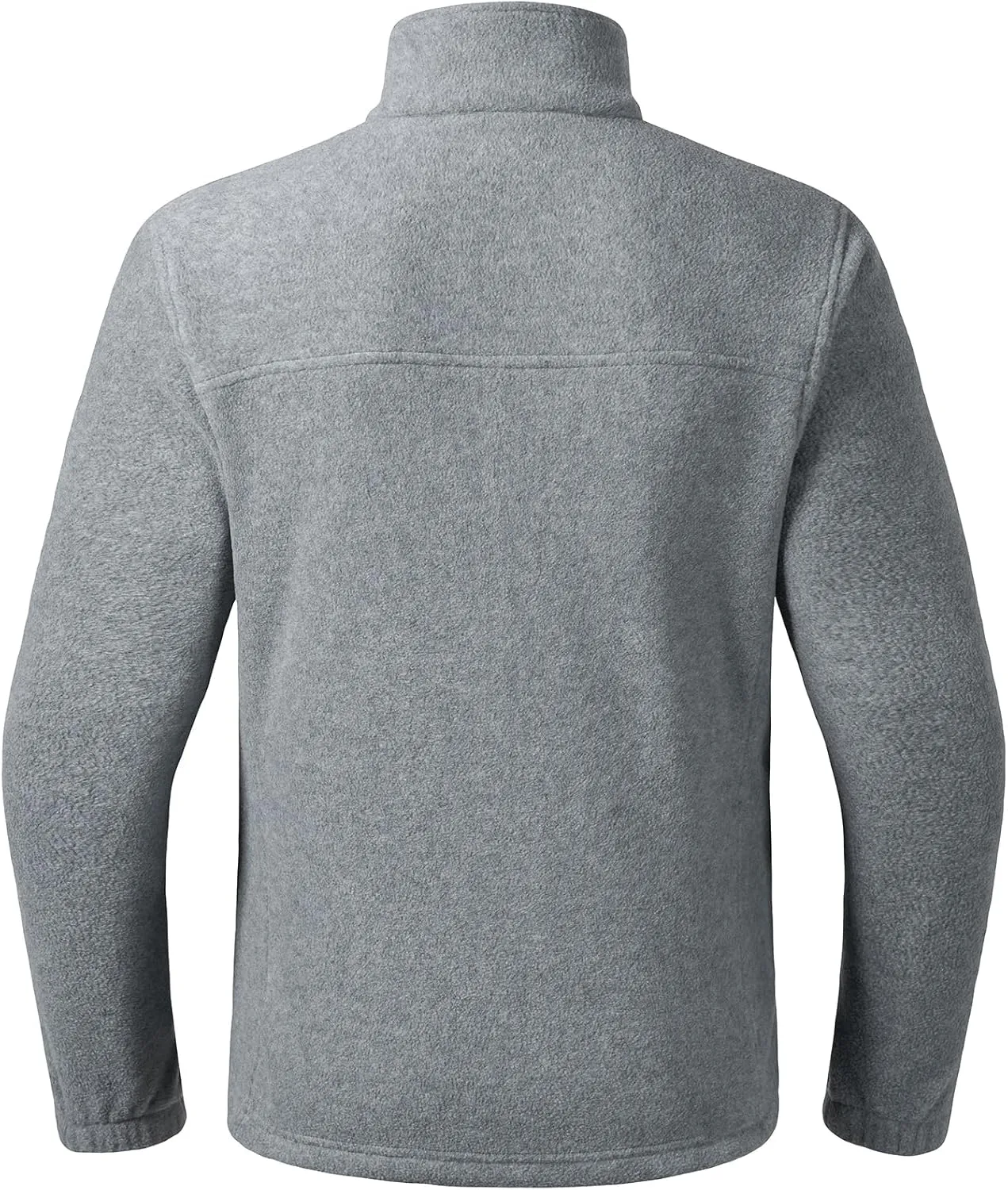 BASSDASH AllDay Men’s Full Zip Fleece Jacket Soft Sweatshirt Breathable Mid-Weight Polar Fleece Winter Coat with Pockets
