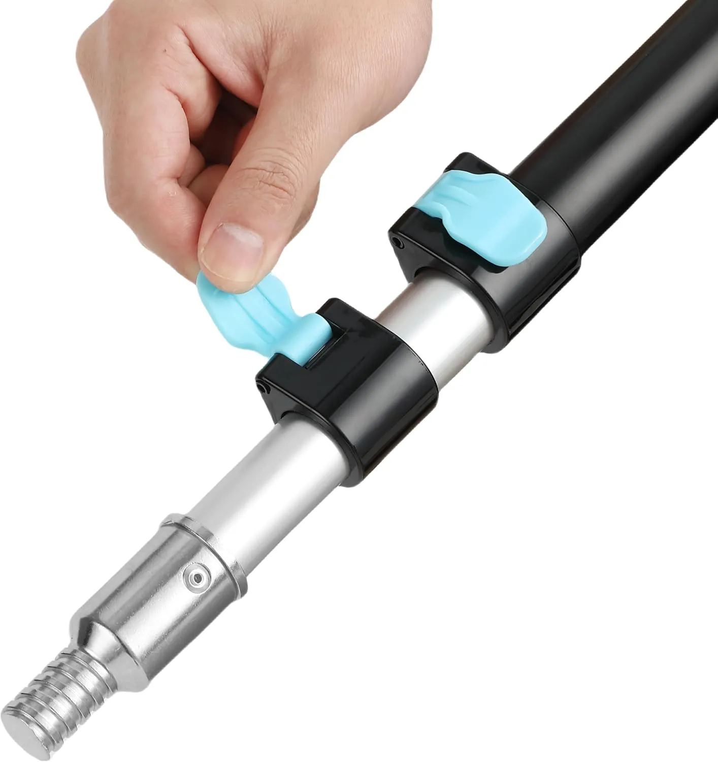 Bates- Extension Pole, 2.4 to 6 Ft Pole, Black & Blue, ‎Telescoping Pole, Extendable Pole, Telescopic Pole, Paint Pole, Paint Roller Extension Pole, Paint Extension Pole, Telescopic Poles