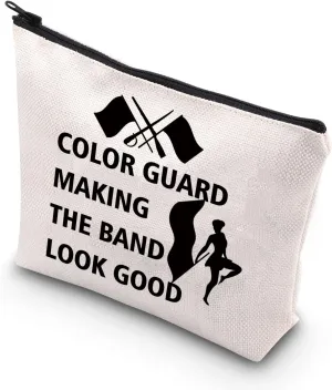 BDPWSS Color Guard Makeup Bag Flag Girl Gift Color Guard Team Gift Color Guard Making The Band Look Good Color Guard Gift (band look good)