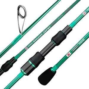 BERRYPRO Ultralight Fishing Rod Travel Spinning Rod with Solid Carbon Tip