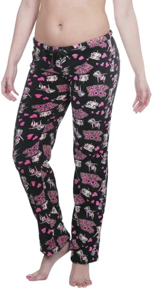 Betty Boop Women's Sleepwear Plush Fleece Lounge Pajama Sleep Pants S to XL