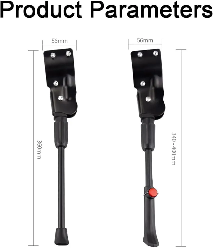 Bike Kickstand for Haibike Sduro Cross 2018, Adjustable Bicycle Kickstand, Suit Mountain Bike, Concealed Spring-Loaded Latch, Aluminum Rear Side Bicycle Stand,C