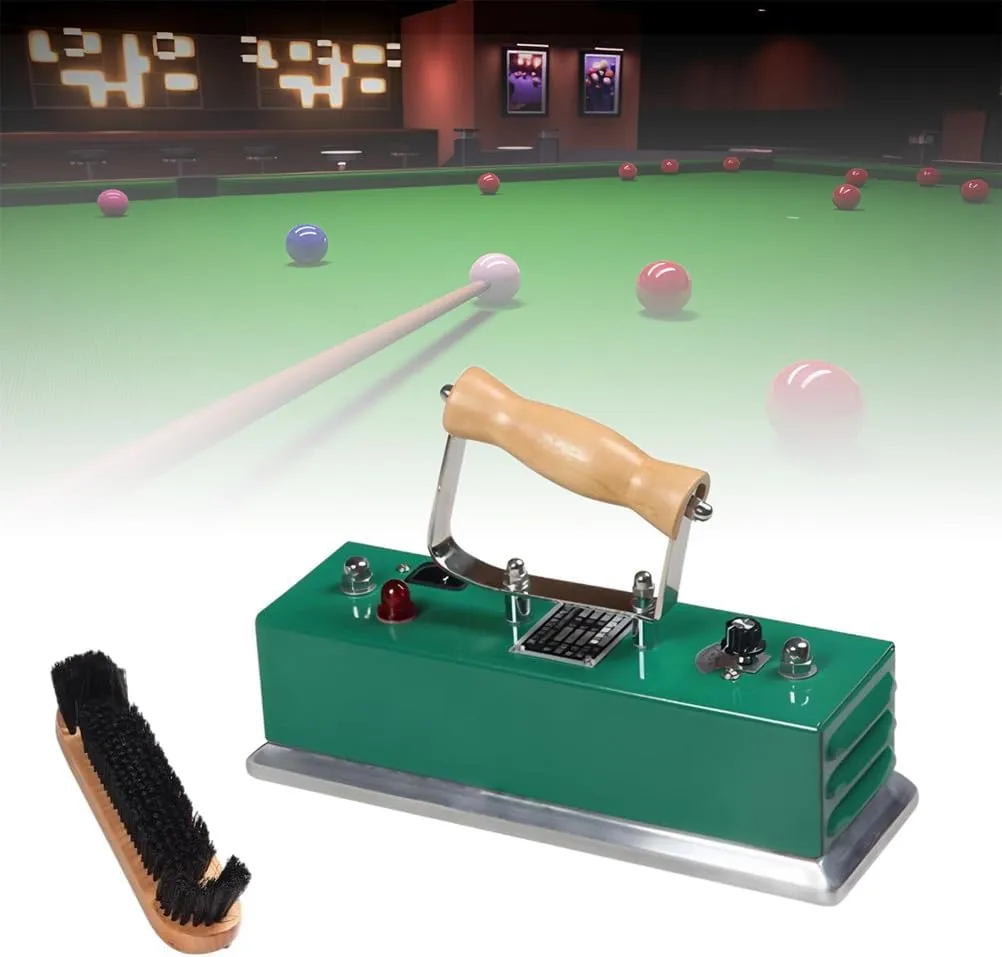 Billiards Table Cloth Iron - Adjustable Temperature Table Iron - Aluminum Alloy Bottom Even Heat Dissipation - for Billiard Games Room, Playroom Clubs, Home,300MM/Aluminum