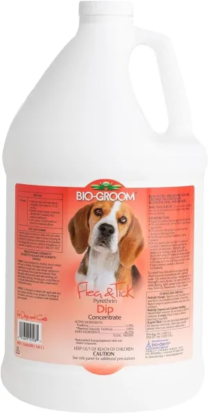 Bio-Groom Flea & Tick Dog Concentrate – Flea and Tick Prevention for Dogs, Cat Flea Treatment, Cruelty-Free, Made in USA, Natural Tick Repellent, Pyrethrin Insecticide – 1 Gallon