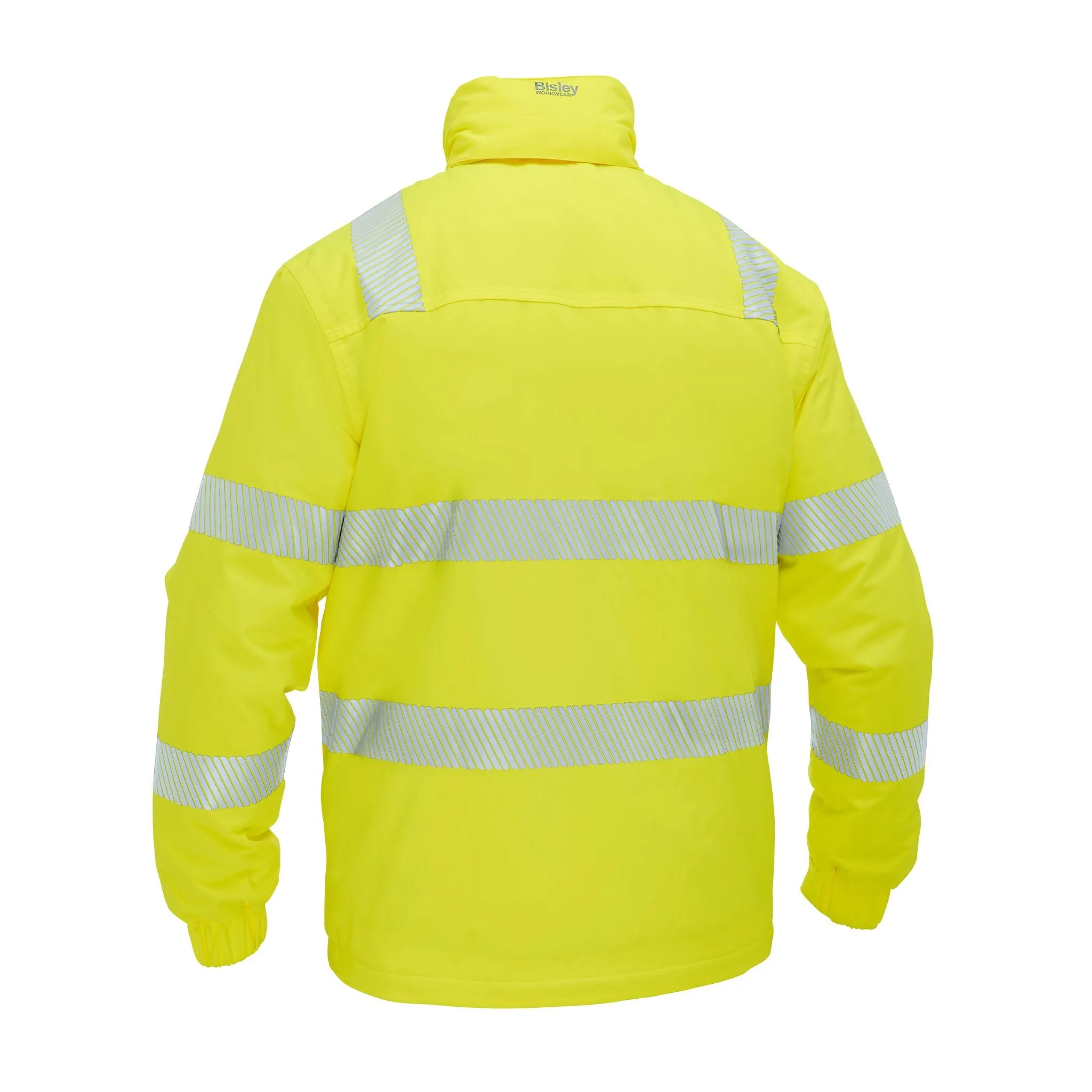 Bisley Men's Hi Vis Taped Heated Jacket with Hood