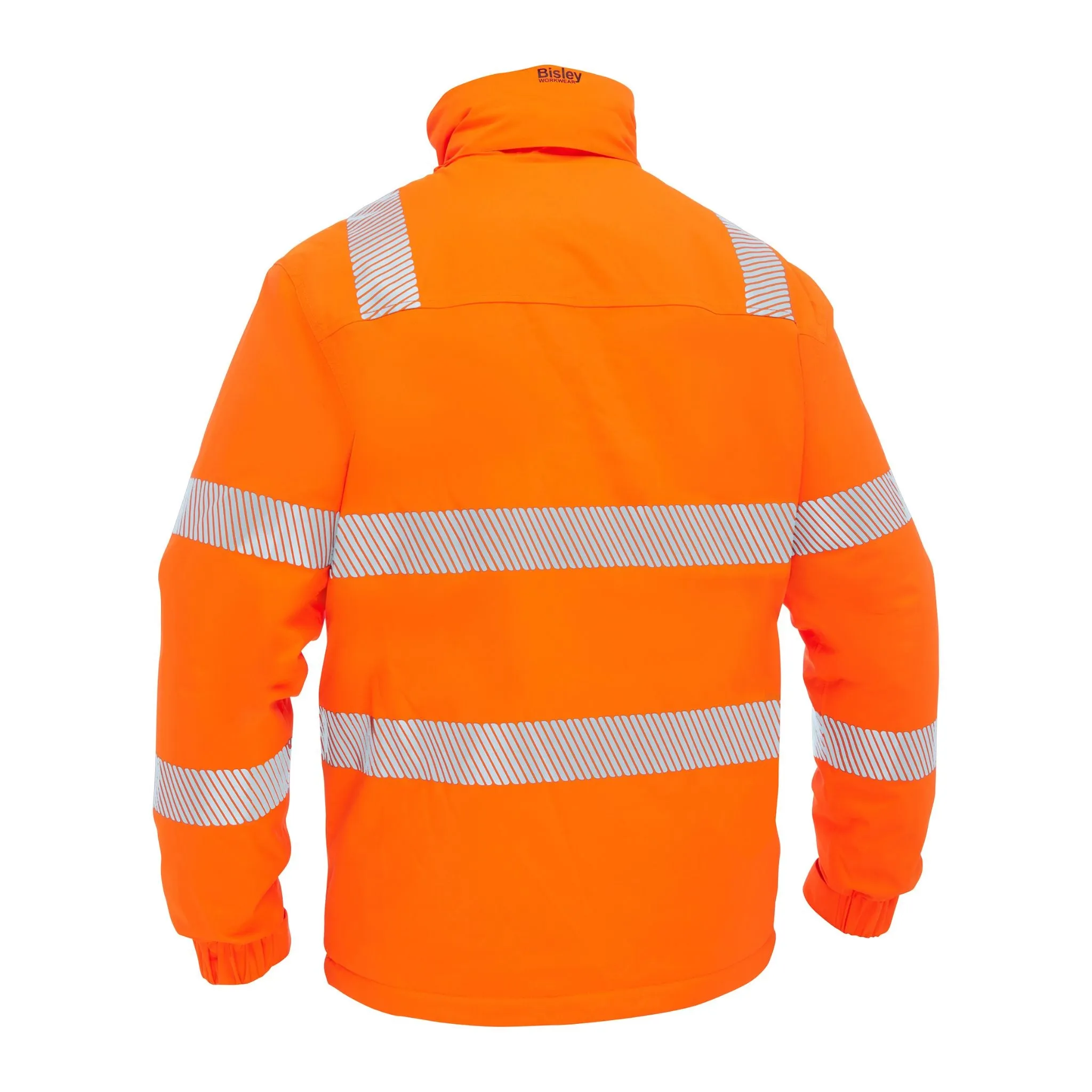 Bisley Men's Hi Vis Taped Heated Jacket with Hood