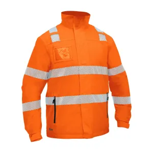 Bisley Men's Hi Vis Taped Heated Jacket with Hood