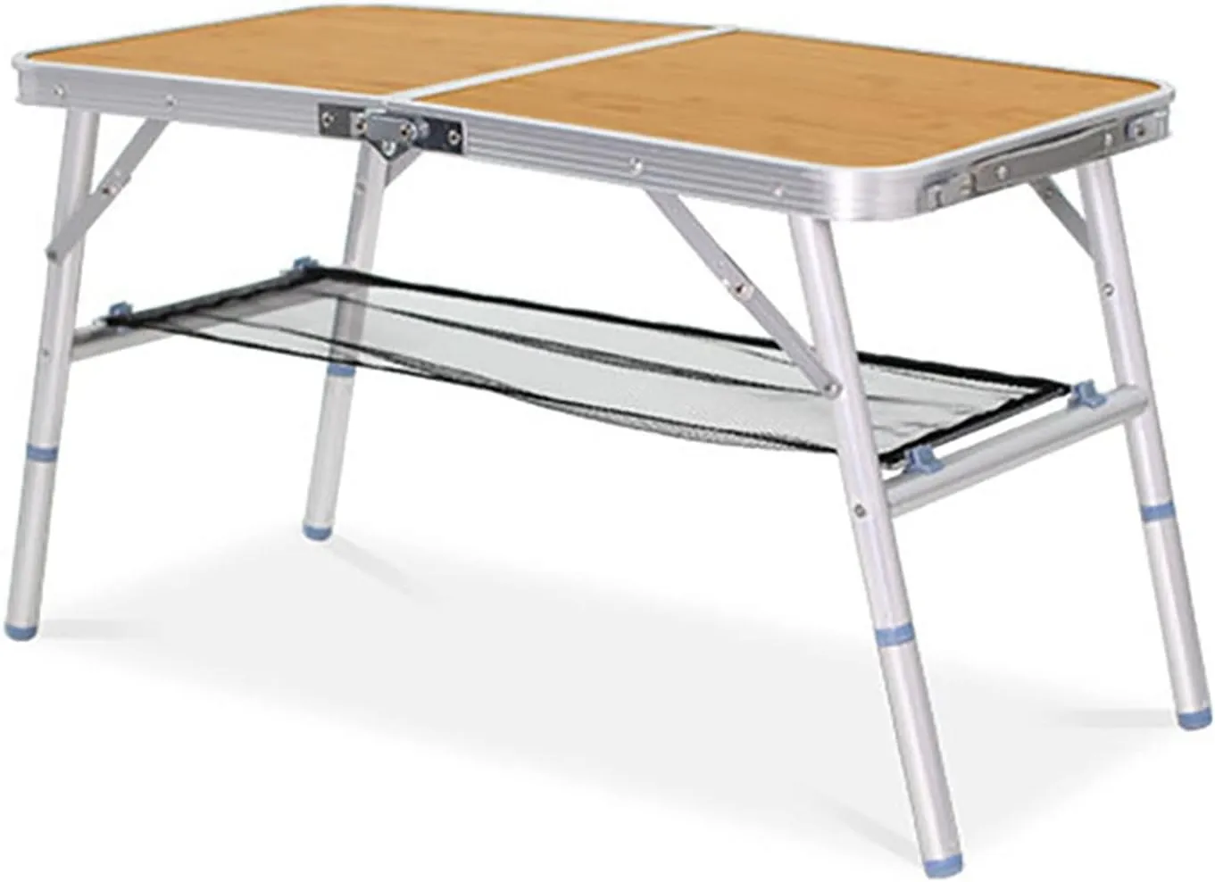 BK&MF Outdoor Folding Picnic Camping Table,Ultralight Aluminum Portable Travel Grill Table with Carry Bag Height Adjustable for Party Camping,A,80x40x70cm(31x16x28inch)