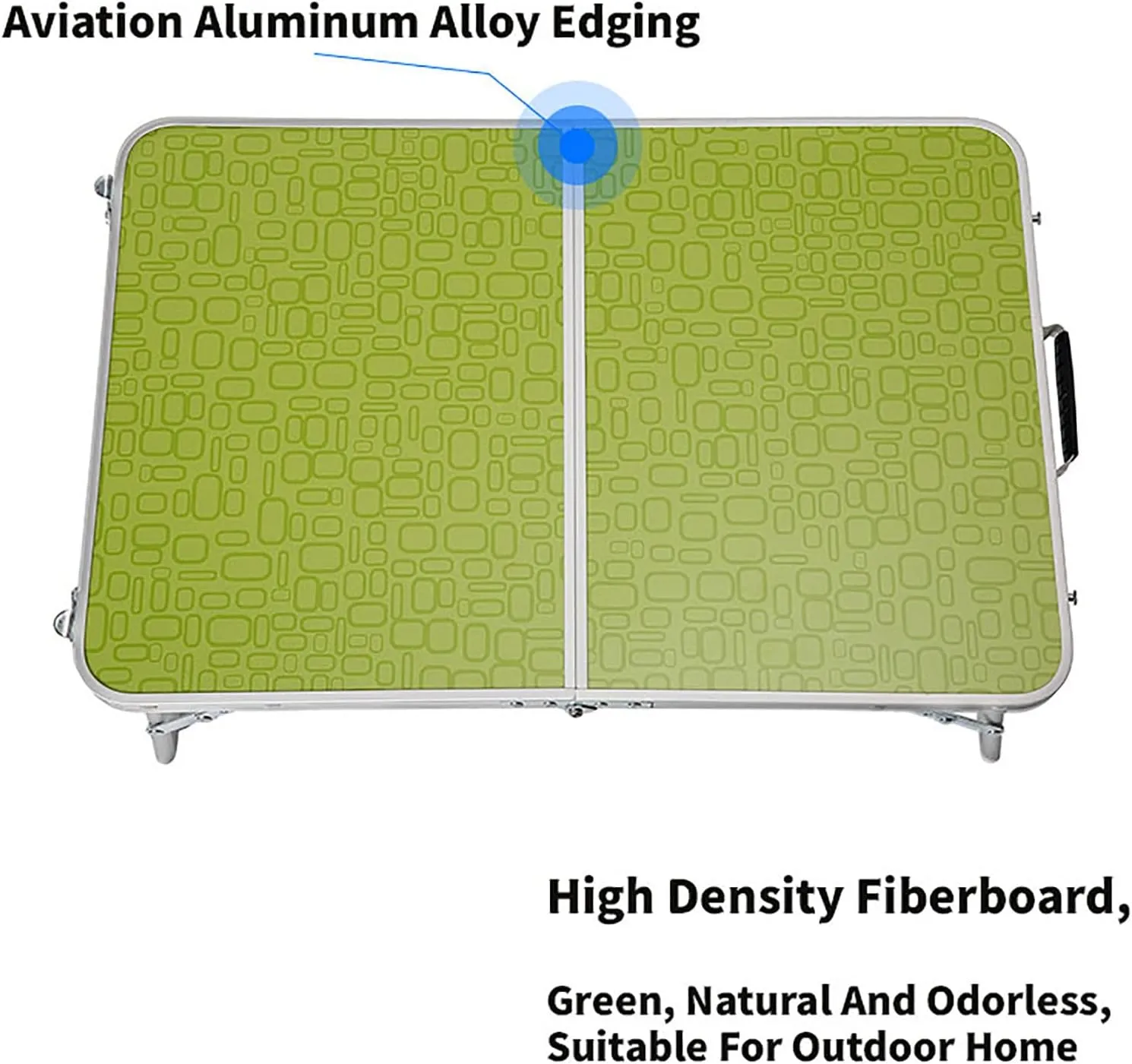 BK&MF Portable Small Folding Camping Table,Ultralight Aluminum Outdoor Picnic Camping Table Side Table with Carry Bag for BBQ, Party, Camping,A,60x40x25cm(24x16x10inch)