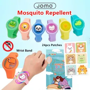 Blinking Cartoon Mosquito Repellent Bracelet Plant Essential Oil Repellent Ring Wrist band Watch