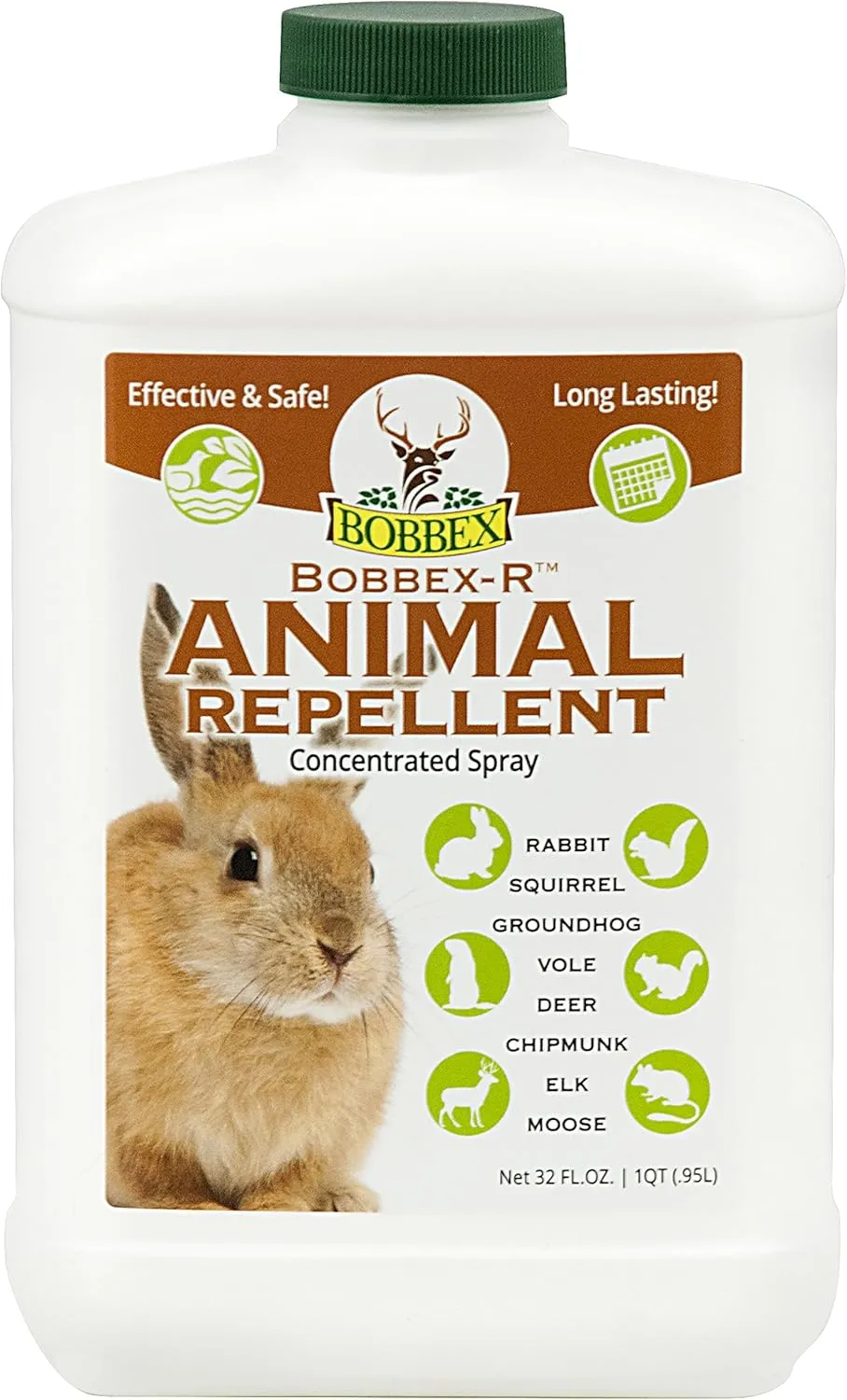 Bobbex Concentrated Animal Repellent Rabbit, Squirrel, and Chipmunk Repeller Concentrate (32 oz.) B550120