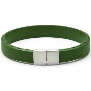 Bonetto Cinturini BON 4 Military Green Carbon Fiber NBR Rubber Bracelet
