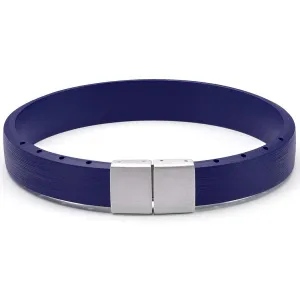 Bonetto Cinturini BON 5 Blue Brushed NBR Rubber Bracelet