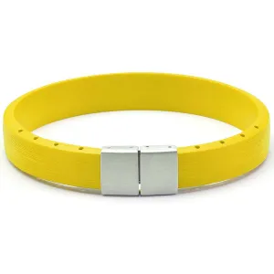 Bonetto Cinturini BON 5 Yellow Brushed NBR Rubber Bracelet