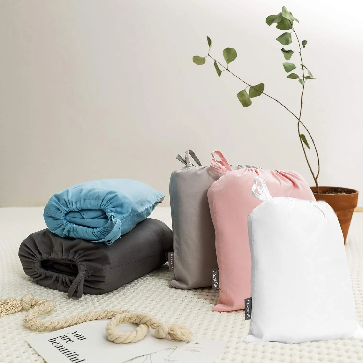 Brand - GANNAFEE Cotton Sleeping Bag Liner with Zipper - 100% Cotton Travel Sheet Sleep Sack Adult - Travel Sleeping Bag for Hotels Camping Hiking