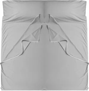 Brand - GANNAFEE Cotton Sleeping Bag Liner with Zipper - 100% Cotton Travel Sheet Sleep Sack Adult - Travel Sleeping Bag for Hotels Camping Hiking