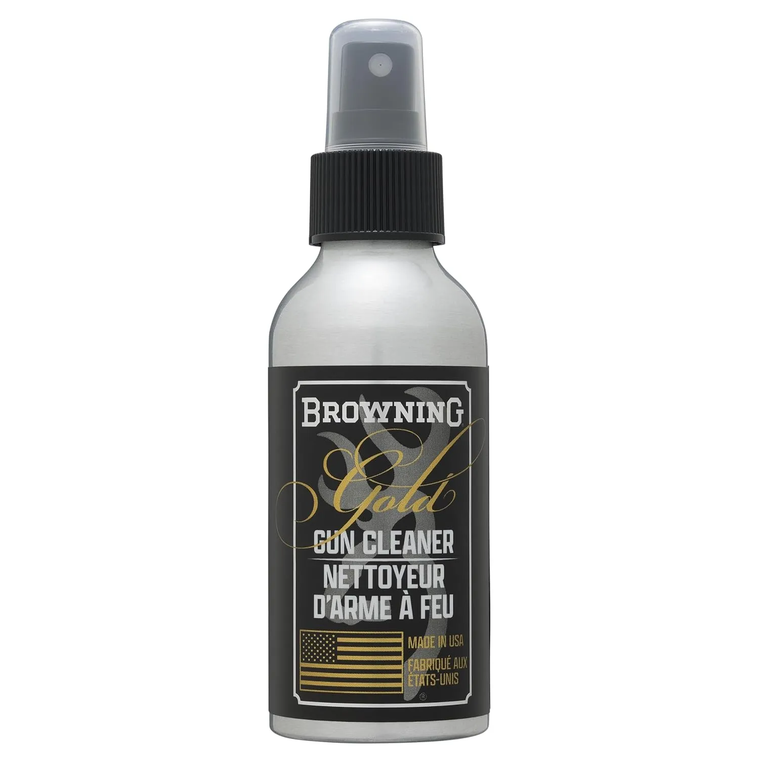 Browning Gold Gun Cleaner - Deep Cleaning Action, Dry Finish Lubrication, Long Lasting Moisture Repellent, Neutralizes Fingerprints - Premium Gun Cleaning Solution Made in USA