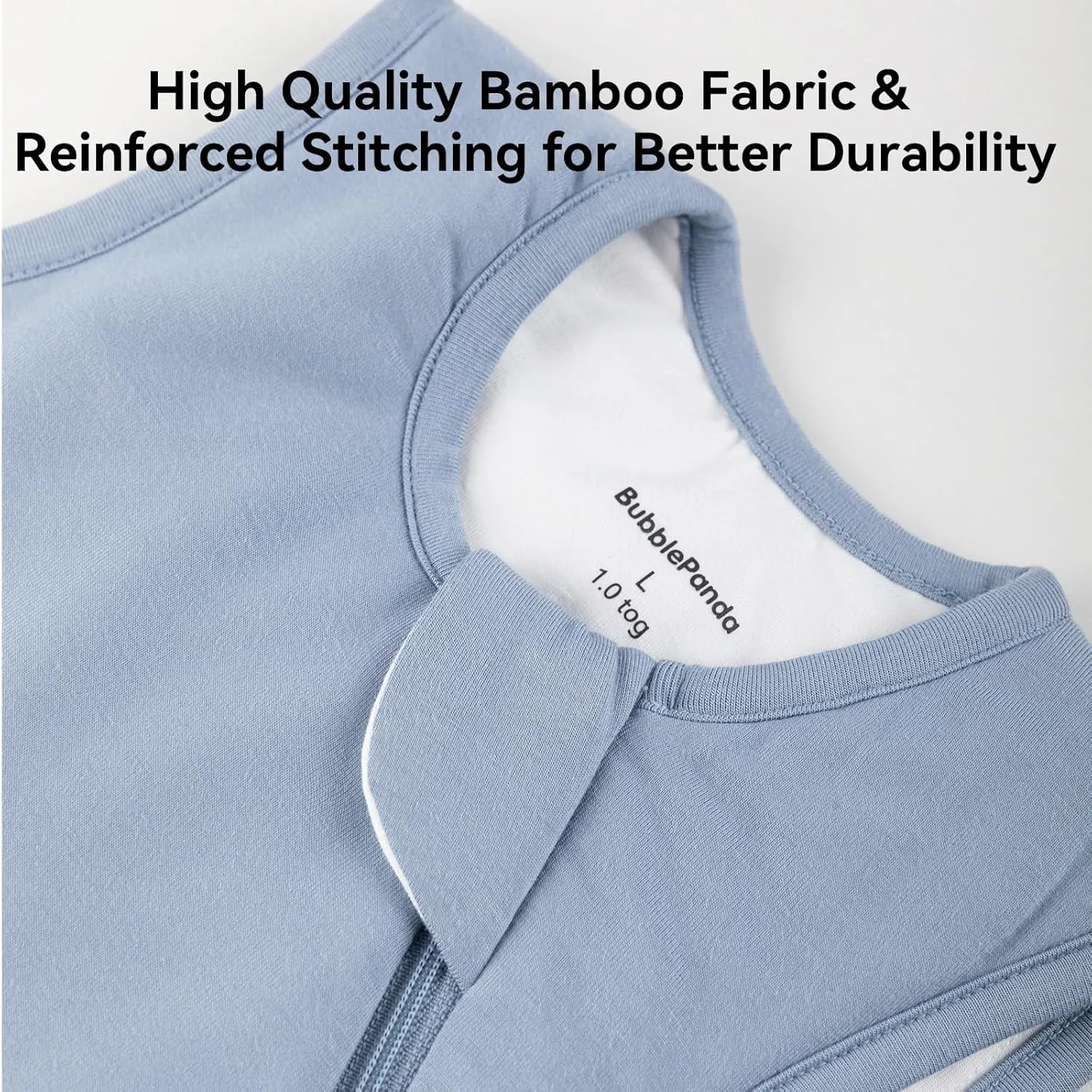 BubblePanda Rayon Made from Bamboo Sleep Sack 18-24 Months 0.5 Tog Soft Lightweight Toddler Sleep Sack 2t for Babies 2-Way Zipper Wearable Blanket Baby 18 Months