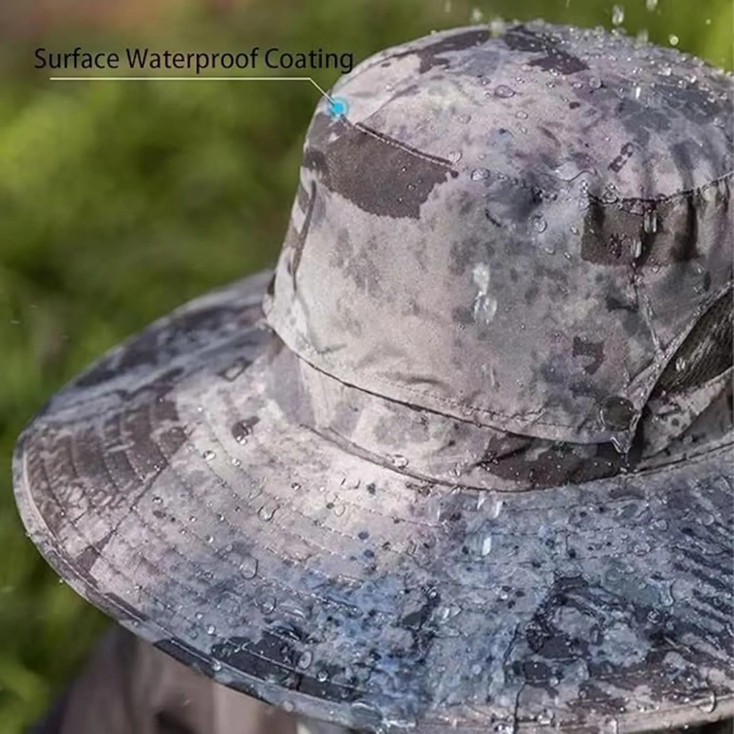 Bucket Hat with 2 Solar Power Fans for Men Women UPF 50  Outdoor Wide Brim Sun Fishing Hat - Removable & USB Charging Fan