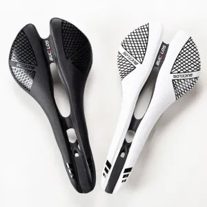 BUCKLOS Carbon Fiber Bike Saddle MTB Road Bike Cushion Cycling Comfortable Breathable Bicycle Seat Pad