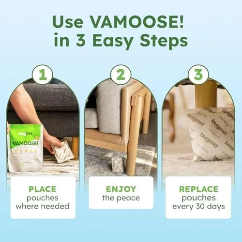 BugMD Vamoose Rodent Repellent Pouches (4 Pack, 16 Pouches) and BugMD Peppermint Oil Spray for Rodents - 16oz Bundle