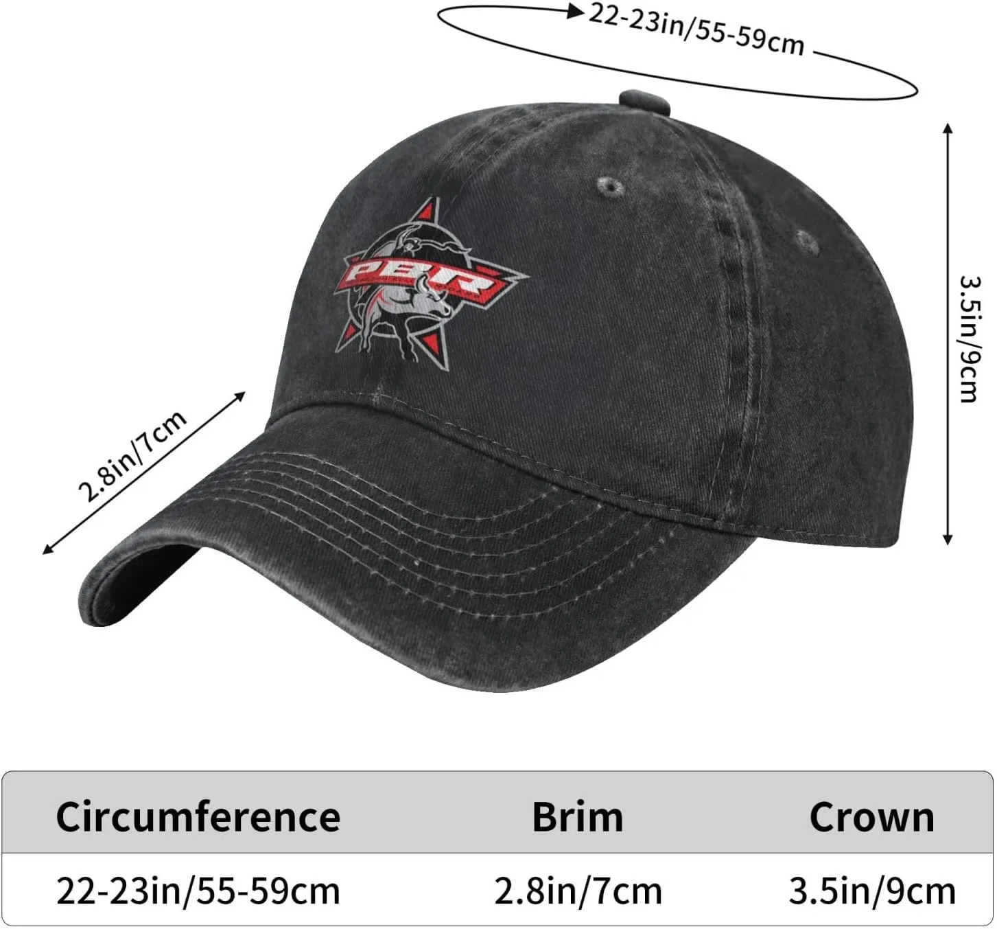 Bull Riding Us Flag Bull Rider Adult Cowboy Hat Womens Man Outdoor Casquette
