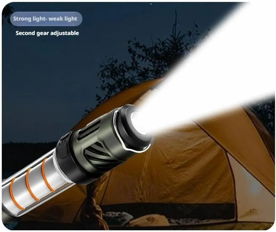 Buzz Defense Portable, 2025 New Upgraded Buzzdefense Dual Mode Camping Lantern, 3000 mAh USB-C Recharged Waterproof Outdoor Lamp, LED Camping Light for Outdoor, Garden, Picnic (Black 2 Pcs)