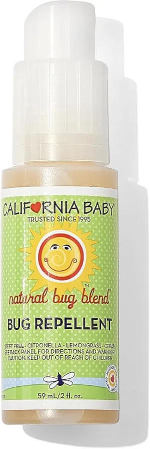 California Baby Natural Bug Repellent Spray | Citronella Bug Spray | DEET-Free | Repels Mosquitoes   Bugs | Allergy Friendly | Great Smell | Baby & Adult Insect Repellent Spray | 59 mL / 2 oz.