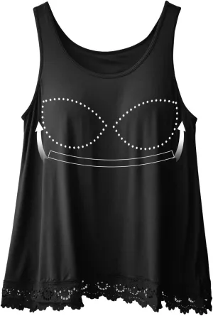 Camisoles for Women with Built in Bra Adjustable Strap Tank Tops Cami Sleeveless Summer Tops for Workout Sleeping Traveling