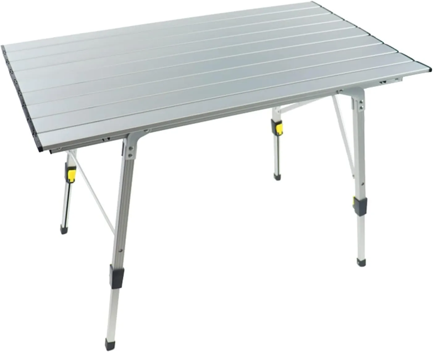 Camp Table Camping Table Folding Aluminum Roll Up Top Collapsible Lightweight Portable Compact Camp Table Weatherproof and Rust Resistant