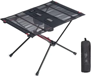 Camp Table Camping Table Ultralight Collapsible Aluminum Roll Up Outdoor Folding Camping Table Foldable Picnic Table