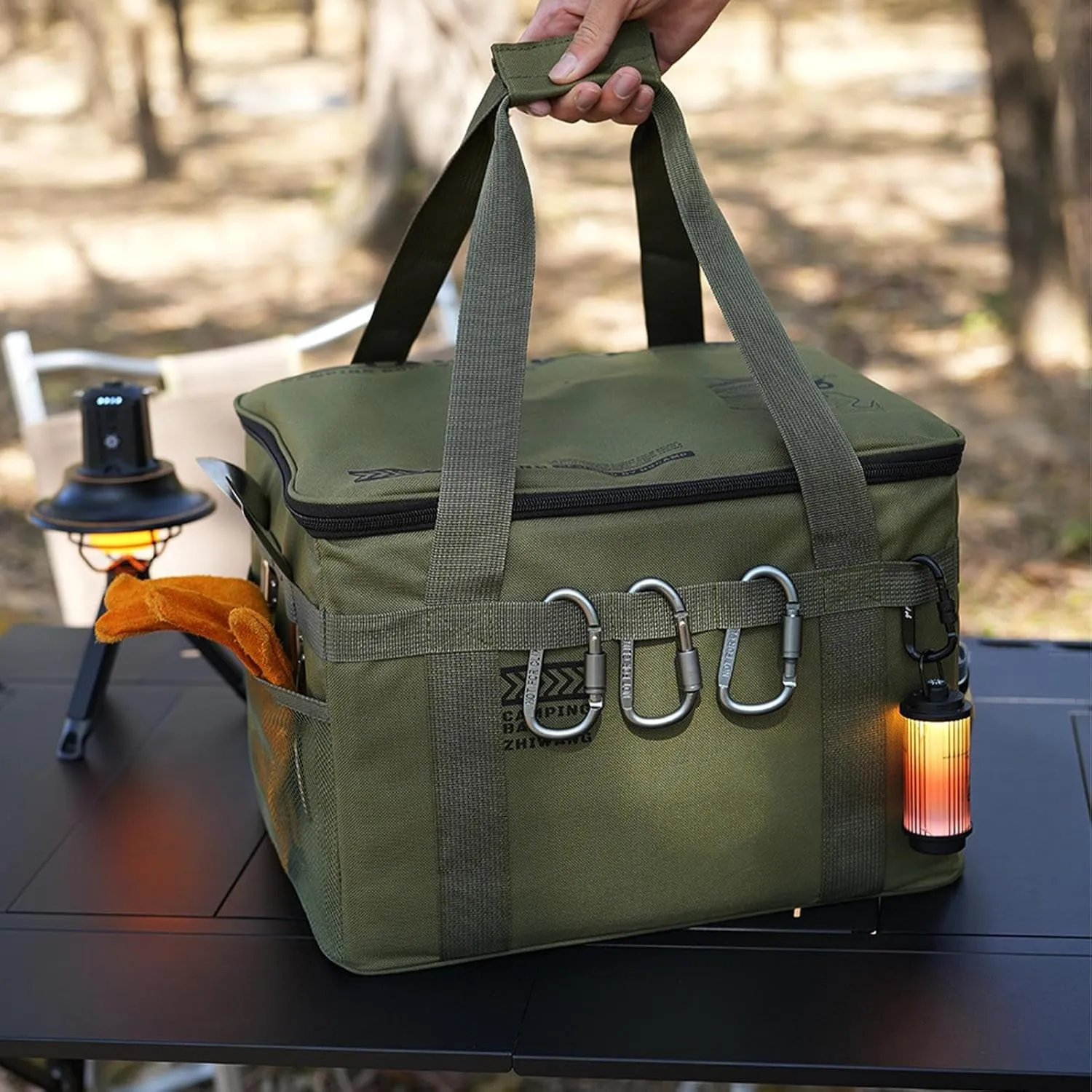 Camping Bags for Organizing,Insulated Bag for Camping | Waterproof Kitchen Equipment Carrying Solution for Tents Traveling Picnic Backpacking Hiking Adventure